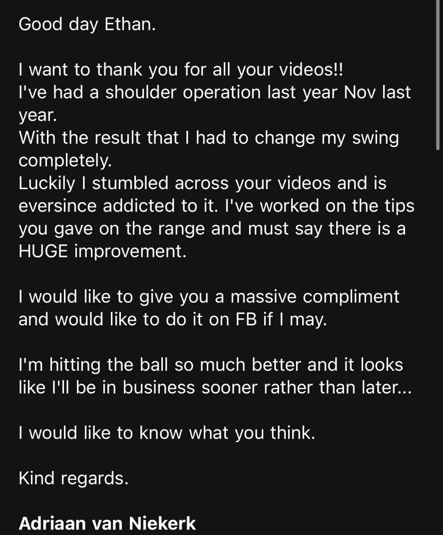 Email from a student